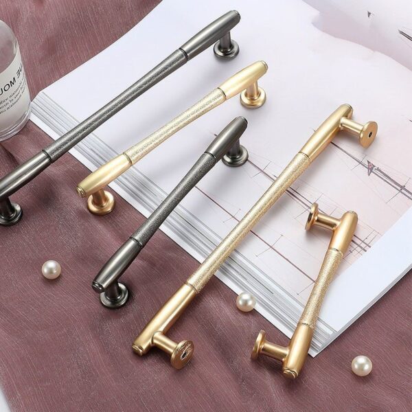 Tay nắm tủ hợp kim mạ điện phong cách châu Âu, nội thất cao cấp