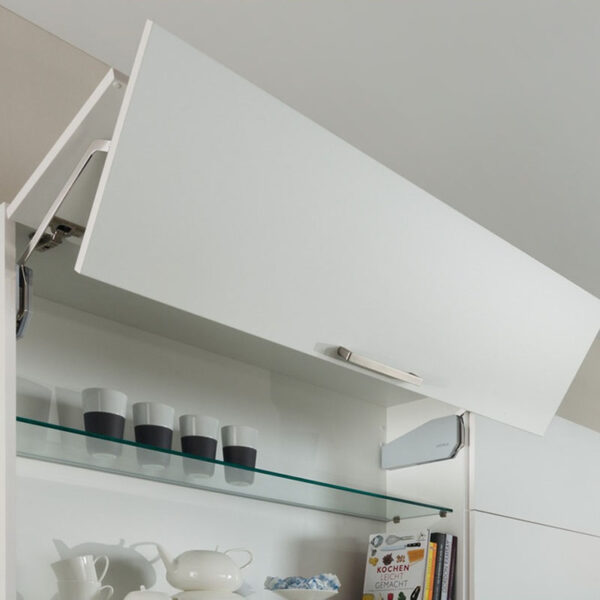 Tay nâng Free Fold Short D3fs nắp xám Hafele 493.05.730 tiện ích tủ bếp với thiết kế hiện đại, thẩm mỹ