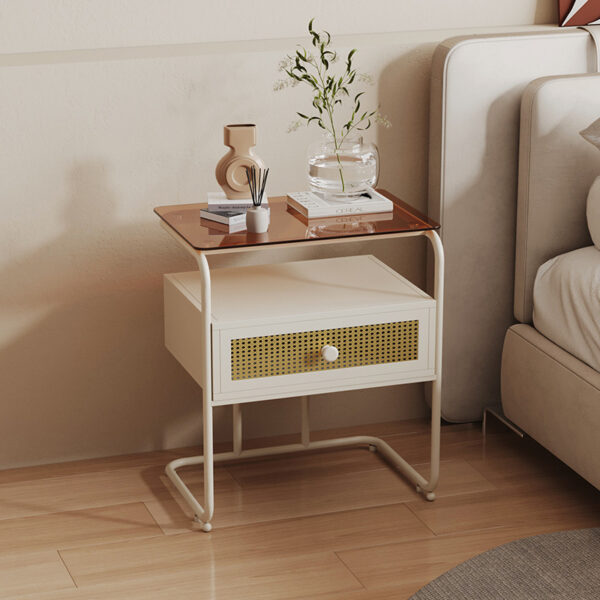 Tủ decor phòng ngủ mặt kính cường lực kiểu Bắc Âu – sản phẩm bán chạy, được nhiều khách lựa chọn