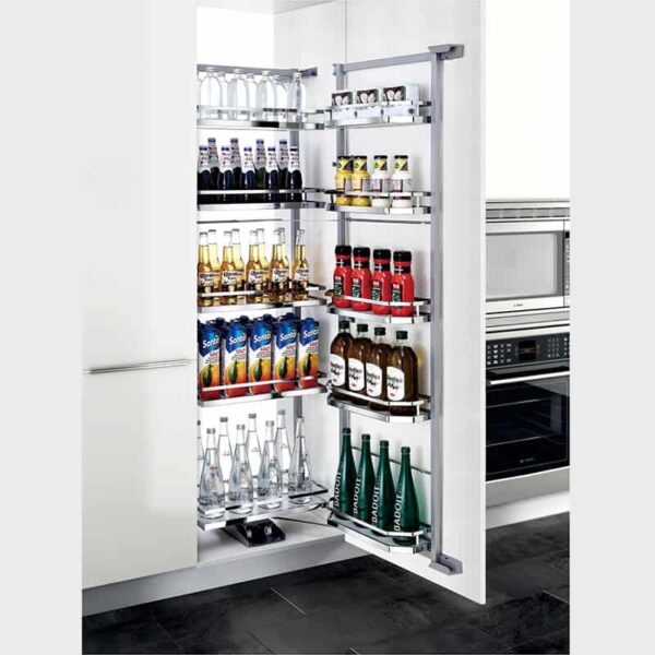 Tủ đựng đồ khô inox 5 tầng cánh mở Imundex 7801706 tiện ích tủ bếp với thiết kế hiện đại, thẩm mỹ