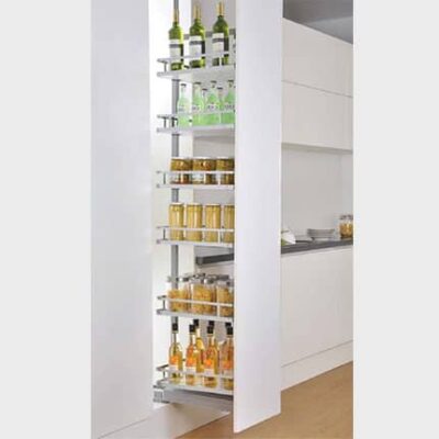 Tủ kho nan dẹt cánh rút mở Euro Gold- tiện ích tủ bếp với thiết kế hiện đại, thẩm mỹ