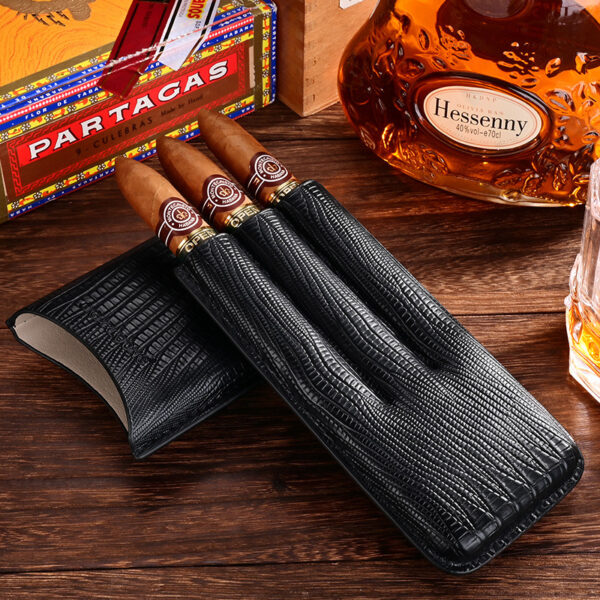 Túi đựng cigar 3 điếu kèm dao cắt – sản phẩm hữu ích trong mọi ngôi nhà