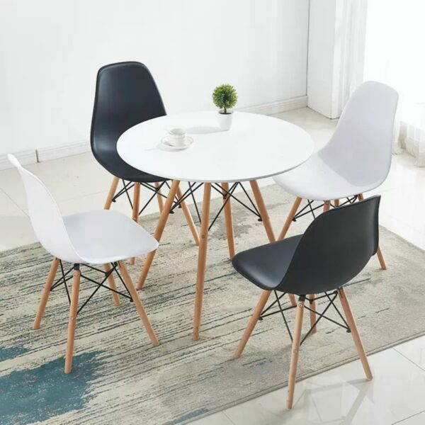 Bàn Gỗ Tự Nhiên Hình Tròn Cao 75Cm Nghệ Thuật Tinh Tế