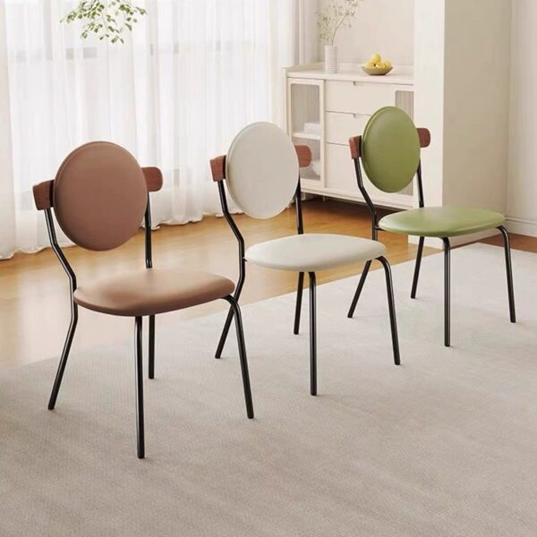 Thiết Kế Ghế Da Decor Tựa Lưng Gỗ Cao Cấp Cao Cấp