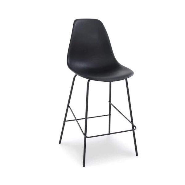 Mẫu Ghế Nhựa Quầy Bar Chân Sắt Phong Cách Mới D130