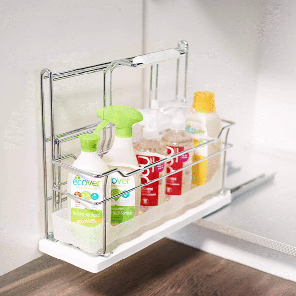 Giá đựng dụng cụ vệ sinh Protero 1 Kessebohmer 545.48.260 tiện ích tủ bếp với thiết kế hiện đại, thẩm mỹ