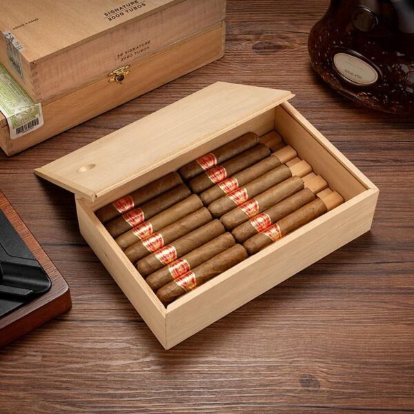 Hộp giữ ẩm cigar gỗ tuyết tùng màu tự nhiên – phụ kiện thông minh cho nhà bạn
