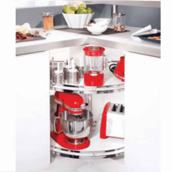 Kệ góc REVO 90 HETTICH tiện ích tủ bếp với thiết kế hiện đại, thẩm mỹ