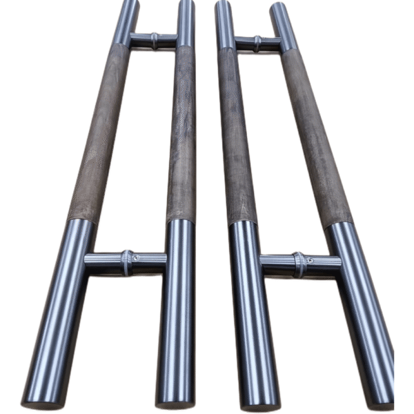 Tay nắm cửa bằng thép không gỉ hiện đại Sus201 Gỗ sồi Đen: Tay nắm màu gỗ cũ bằng titan đen đánh bóng