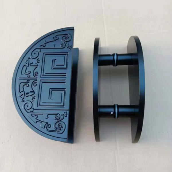 Tay nắm cửa trước bằng gỗ màu đen mờ sang trọng thanh lịch theo phong cách Factory