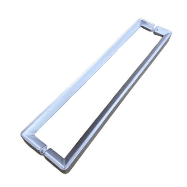 hai mặt thép không gỉ tay nắm cửa kính trượt phía trước kim loại kéo cho cửa kính phòng tắm