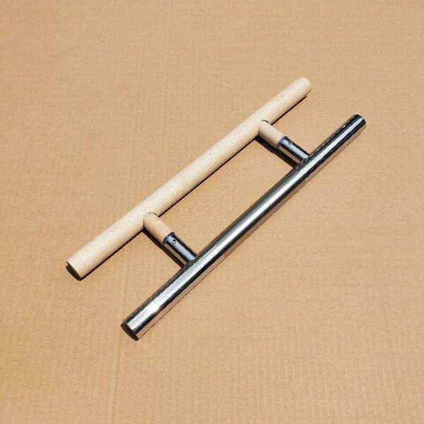 Tay Nắm Cửa Gỗ Sồi Phòng Tắm Xông Hơi – Bền Bỉ, Chất Lượng Cao, Inox SUS 304