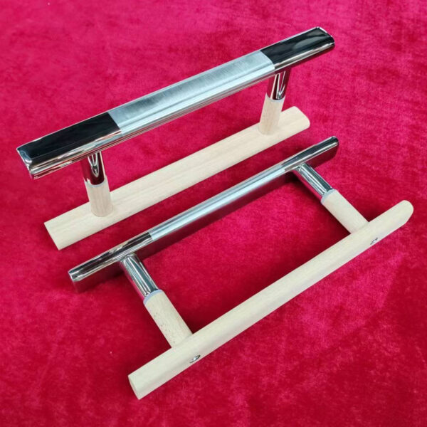 Tay Nắm Dài Cho Cửa Gỗ Sồi – Inox SUS 304, Màu Tự Nhiên, Thiết Kế Trung Tính