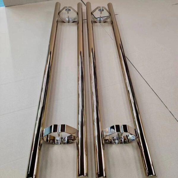 Tay Nắm Cửa Ngoài Inox Sáng Bóng – Mạ PVD Vàng, Thiết Kế Cao Cấp, Giá Tốt