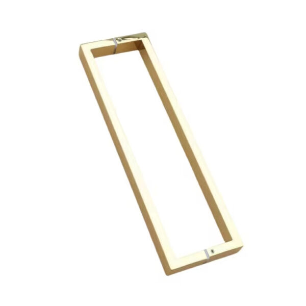 Modern Desgin Thép không gỉ màu vàng sáng bóng ống vuông Tay nắm cửa bên trong