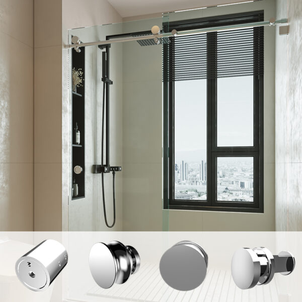 Phụ kiện cửa trượt cho phòng tắm kính – tăng thẩm mỹ và công năng cho ngôi nhà