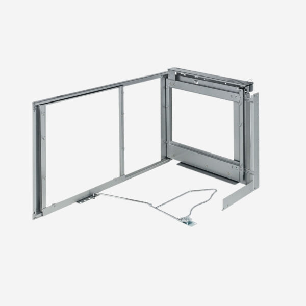 Phụ kiện kệ xoay góc tủ bếp giảm chấn Hafele 546.17.2 tiện ích tủ bếp với thiết kế hiện đại, thẩm mỹ