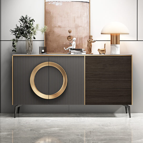 Tủ console decor phòng khách nghệ thuật – chất liệu cao cấp, độ bền lâu dài
