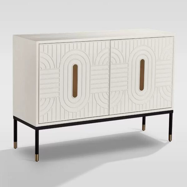 Tủ console họa tiết hình oval hiện đại – sản phẩm bán chạy, được nhiều khách lựa chọn