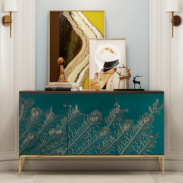Tủ kệ console 3 cánh decor phòng khách – thiết kế đẹp mắt, dễ bài trí trong phòng khách