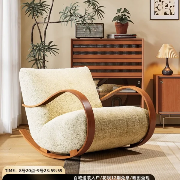 Ghế sofa đơn sáng tạo phong cách cổ điển phòng khách phòng ngủ ghế thư giãn thiết kế ghế bập bênh