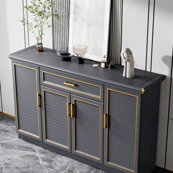 Tủ giày hợp kim nhôm ngoài trời đa năng đơn giản hiện đại chống thấm nước chống nắng cửa nhà ban công tủ lưu trữ