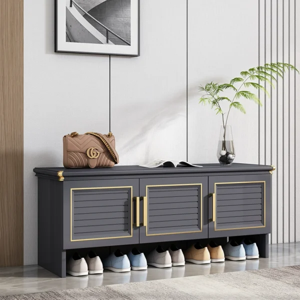 Tủ giày hợp kim nhôm ngoài trời thấp phong cách Ý sang trọng chống nắng chống nước tủ để giày tùy chỉnh cao cấp