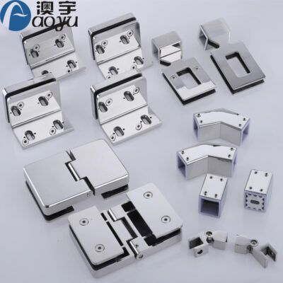 Câm đen tắm kính phần cứng phụ kiện inox 304 phòng tắm kẹp cửa kính bản lề bản lề cố định kẹp