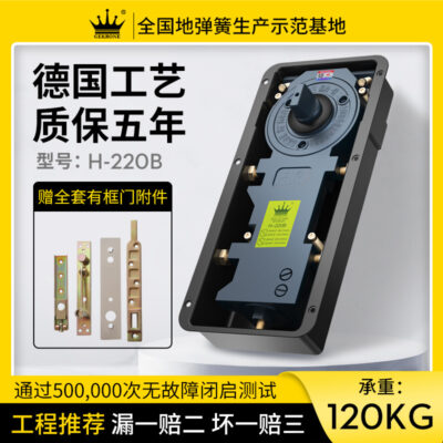 Lò xo sàn thủy lực có đệm câm cửa kính cửa gỗ cửa khung cửa không khung H-220B phụ kiện đóng cửa tự động